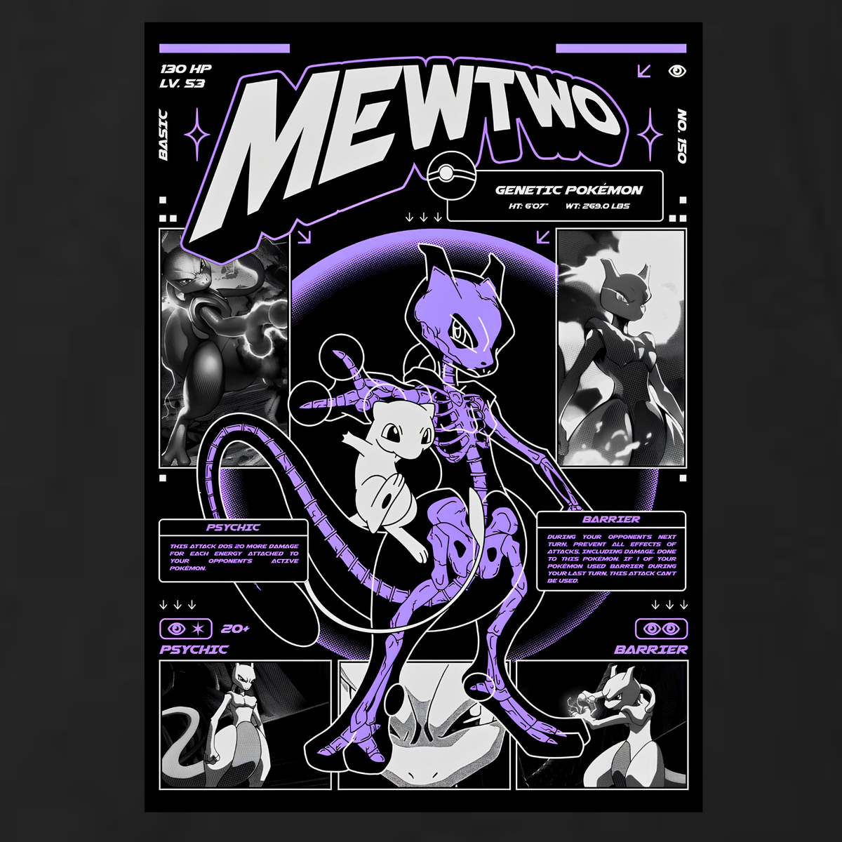 Mewtwo with GoFest 2026 Badge